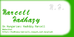 marcell hadhazy business card