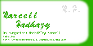 marcell hadhazy business card